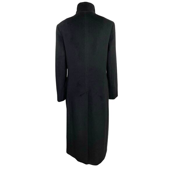 EUC - Theory Sage Black Wool & Cashmere Midi Coat - Picture 3 of 6